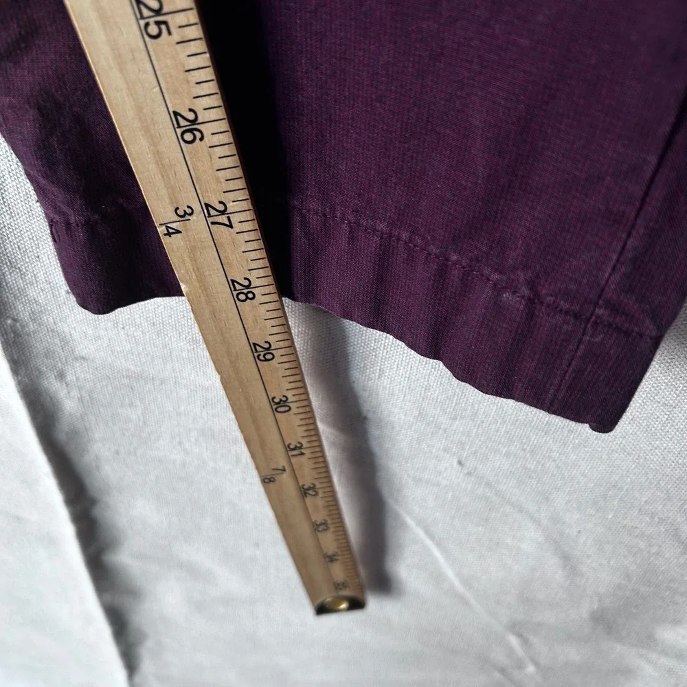 Banana Republic Aiden Fit Chinos Mens 30x30 Burgundy Slim Cotton‎ Pants 1166
